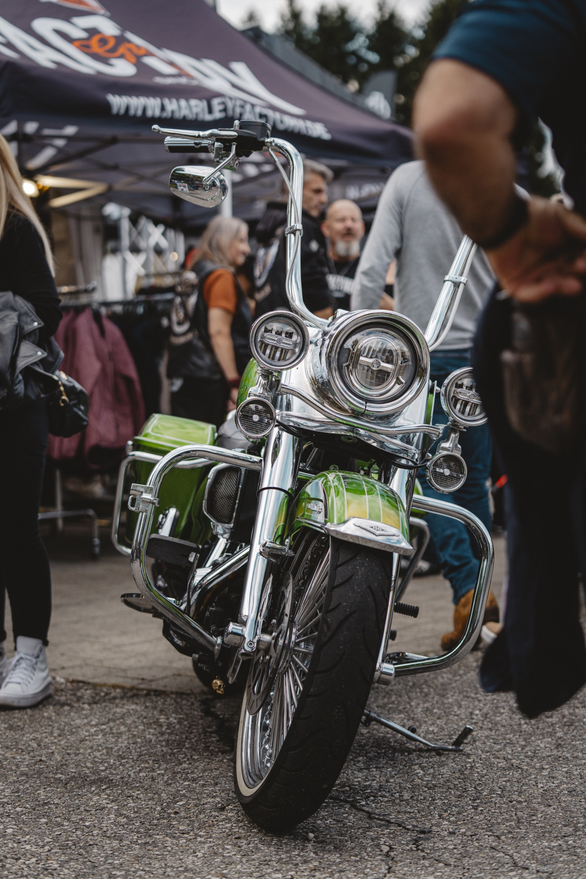 Road King vert personnalisé