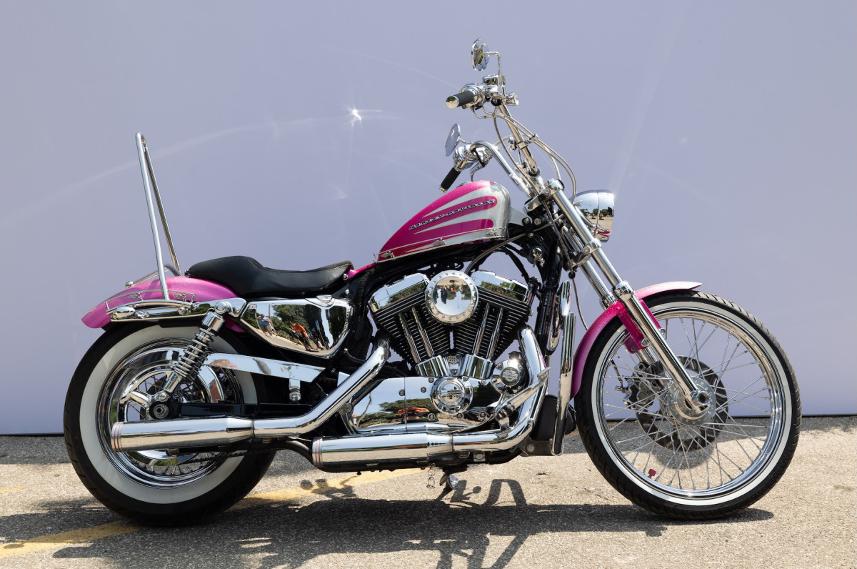 Sportster 1200 rose personnalisé